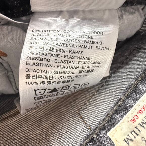 Levi's 501 Skinny Coal Black Jeans 29 - Picture 9 of 10